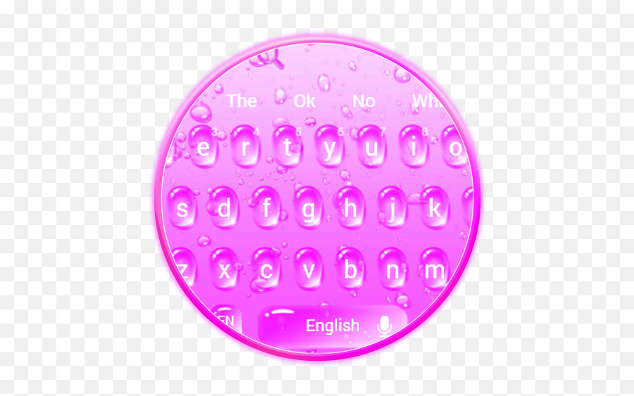 Amazoncom Cool Pink Water Drops Keyboard Theme Appstore - Dot Emoji,Water Drop Emoji Png