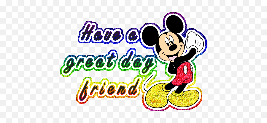 Top Mickey Mouse Stickers For Android U0026 Ios Gfycat - Have A Great Day Friend Gif Emoji,Mouse Emoji