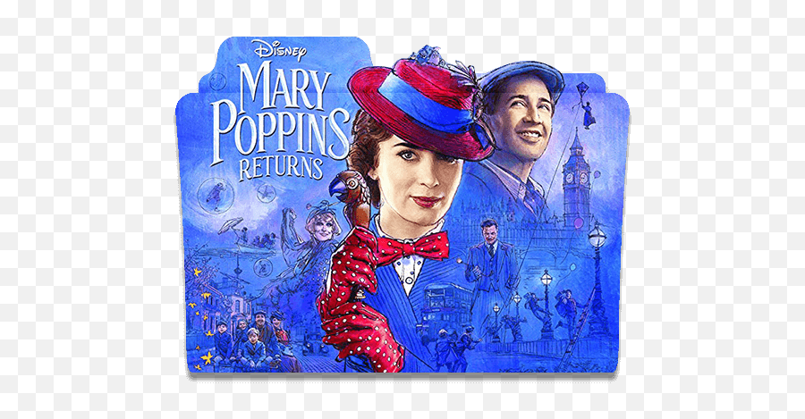 Mary Poppins Returns Folder Icon - Mary Poppins Disney Plus Emoji,Mary Poppins Emoji