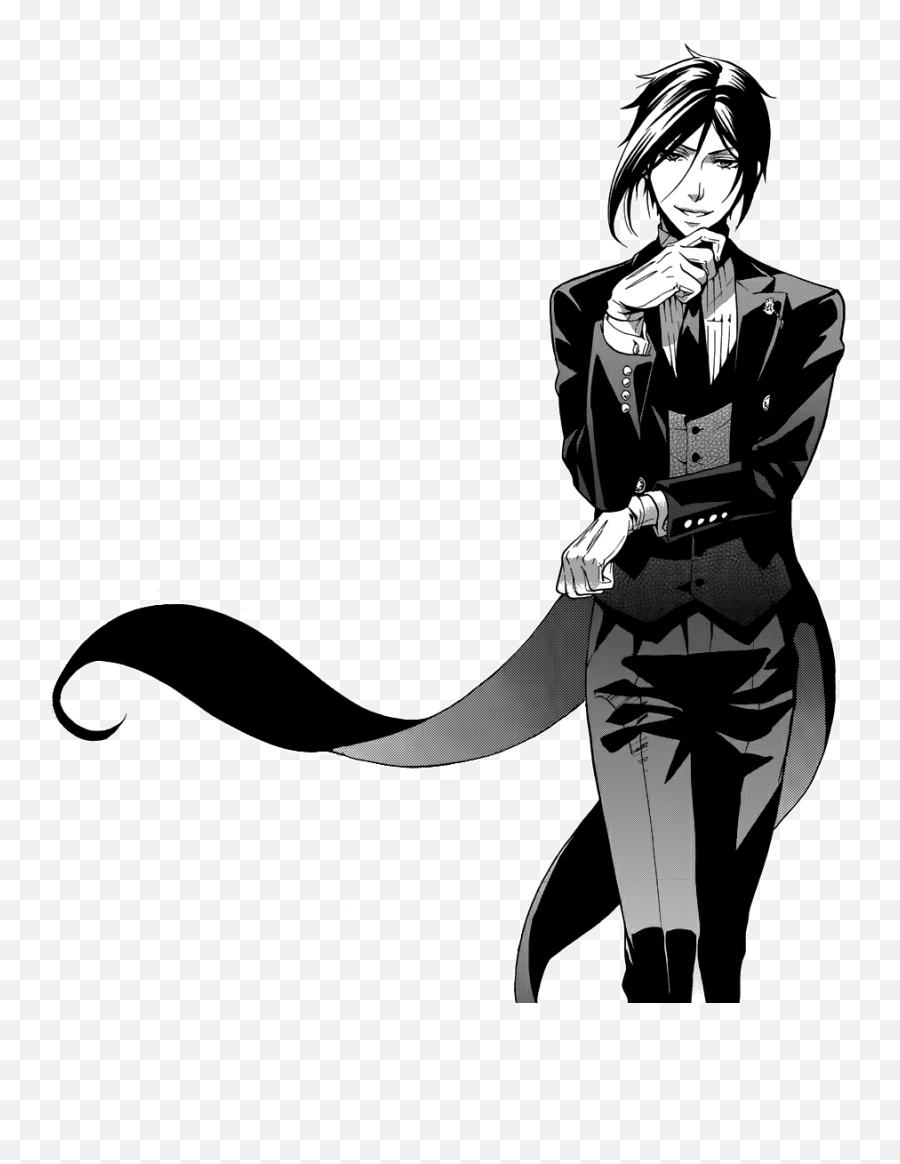 Black Butler Sebastian Png Transparent - Black Butler Sebastian Png Emoji,Sebastian Emoticons Black Butler