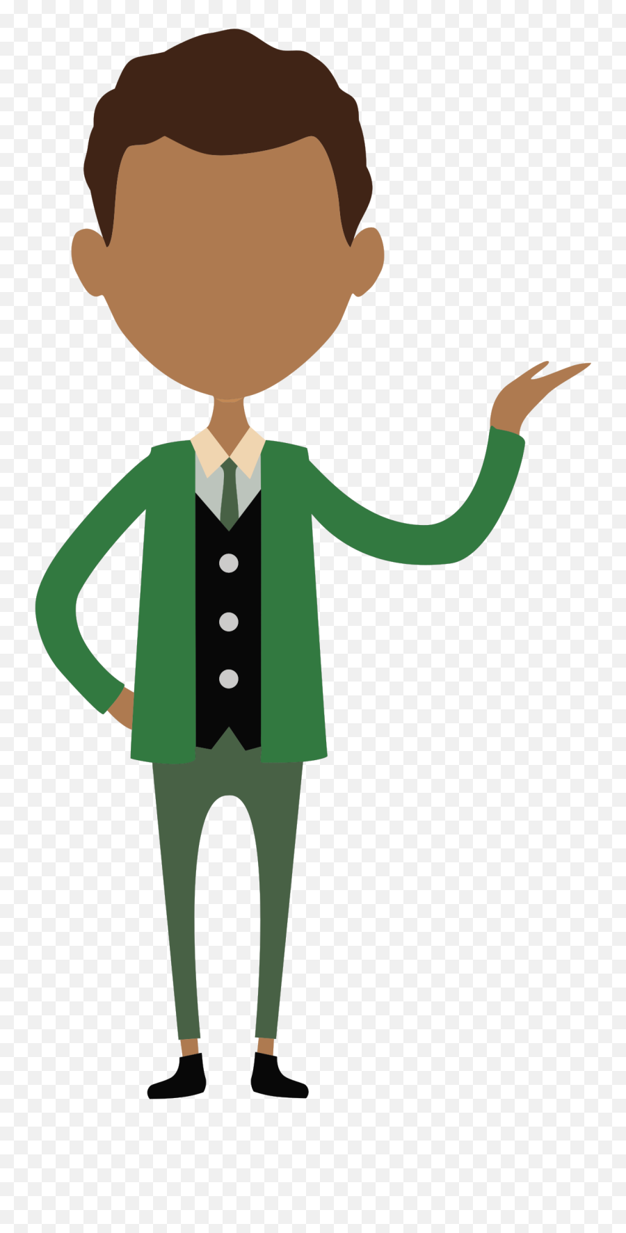 Pointing Businessman Icon Png Clipart - Businessman Icon Hd Png Emoji,Businessman Emoji
