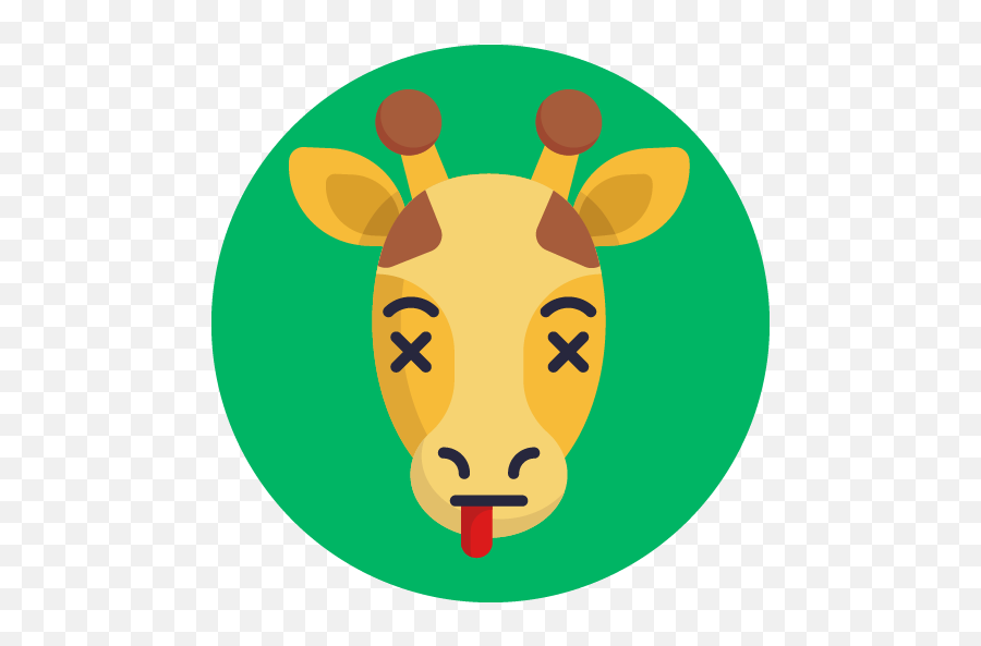 Giraffe Emoji Icons Png 33 - Happy,Picture Of Giraffe Emoji