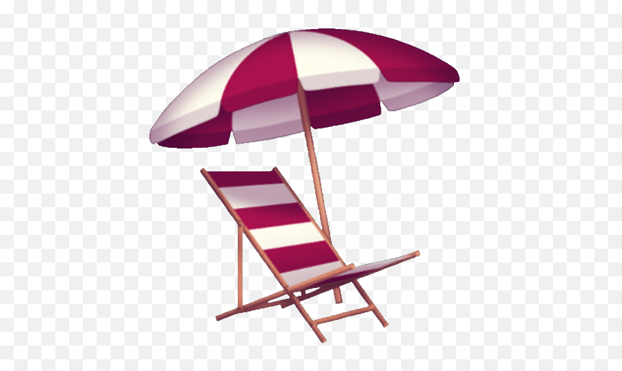 Chair Beach Umbrella Colorful Sticker - Sunlounger Emoji,Beach Umbrella Emoji