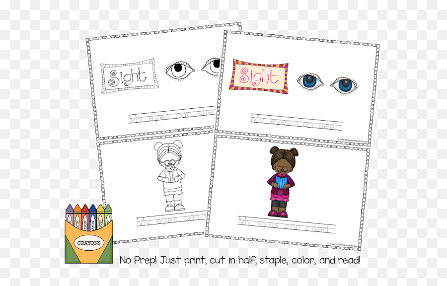 My Five Senses Book Free Printable - Fictional Character Emoji,Free Printable Emotion Playdough Mats