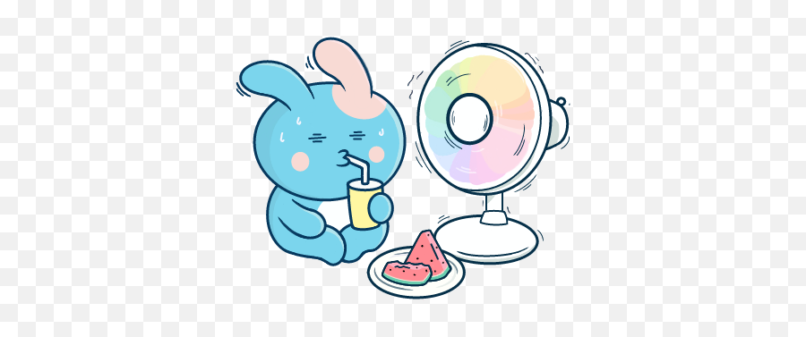 Heatgotmelike Bunnie Bunny Sticker By Maddie Makayla - Happy Emoji,Hot Sweating Emoji