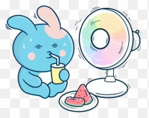 Heatgotmelike Bunnie Bunny Sticker By Maddie Makayla - Happy Emoji,Hot Sweating Emoji