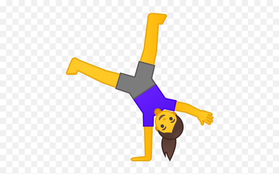 U200d Mujer Dando Una Voltereta Lateral Emoji - Aerobics Emoji,Pi?atas Navide?as De Emojis