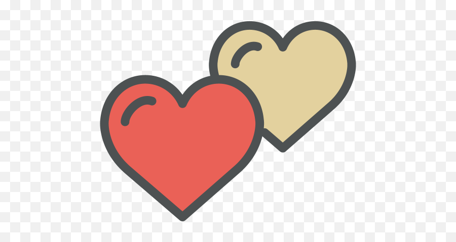 Double Heart Free Icon Of Flat Line Valentine Icons - Tulisan I Love Banyuwangi Emoji,Emoticon Coração Whatsapp Png