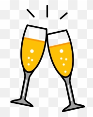 Champagne Clipart - Champagne Glass Emoji,Toasting Glasses Emojis