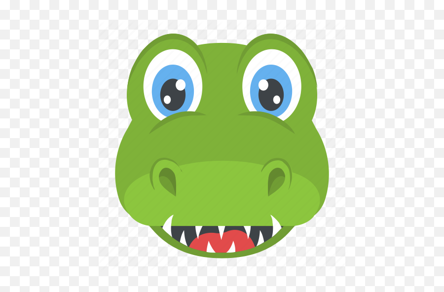 Reptile Wild Animal Wildlife Icon - Dibujo De La Cara De Un Cocodrilo Emoji,Alligator Emoji