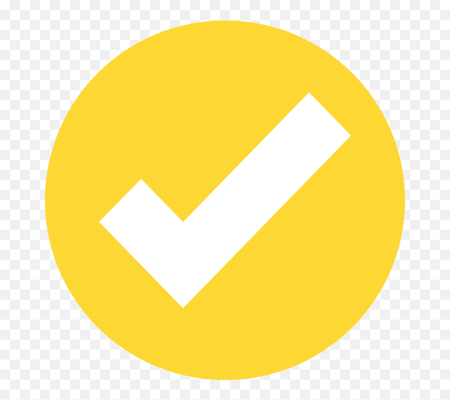 Fileeo Circle Yellow White Checkmarksvg - Wikimedia Commons Yellow Check Icon Png Emoji,Aesthetic Pixel Emojis