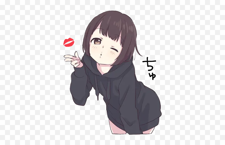 Menhera - Chan Sticker Whatsapp 101209 Apk Download Com Anime Menhera Chan Kiss Emoji,How To Add Anime Emojis On Discord
