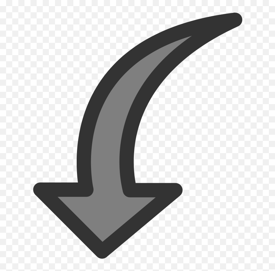 Arrows Down Plain Arrow Clip Art At Clker Vector - Clipartix Emoji,