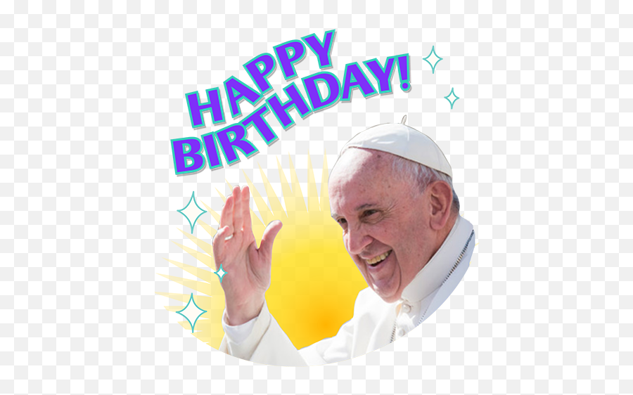 Happy 79th Birthday To Pope Rt - Senior Citizen Emoji,Pope Emoji