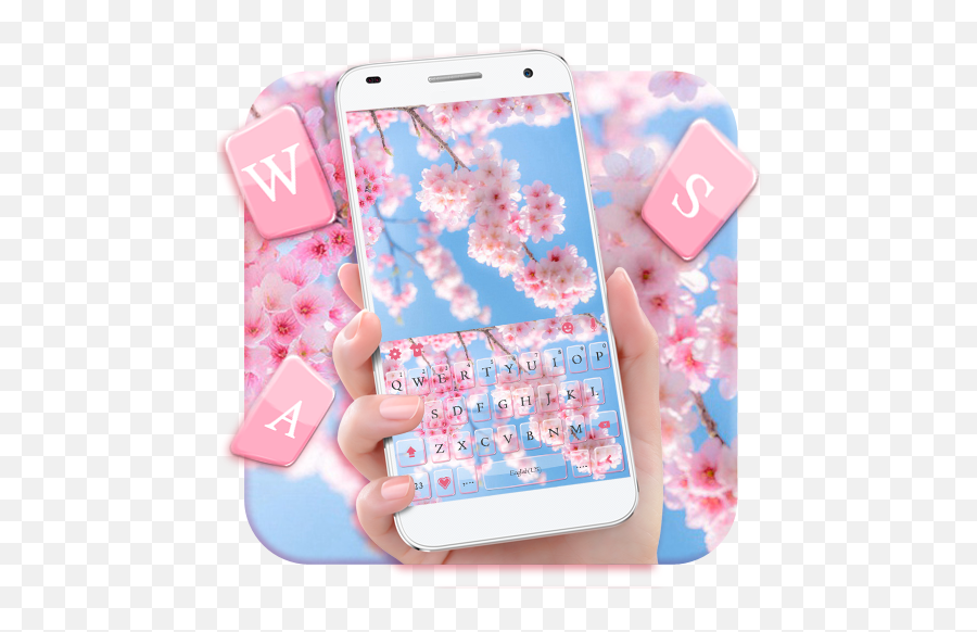 Spring Sakura Blossom Keyboard Theme - Apps On Google Play Spring Sakura Blossoms Theme Kika Keyboard Emoji,Rasta Emoji Keyboard
