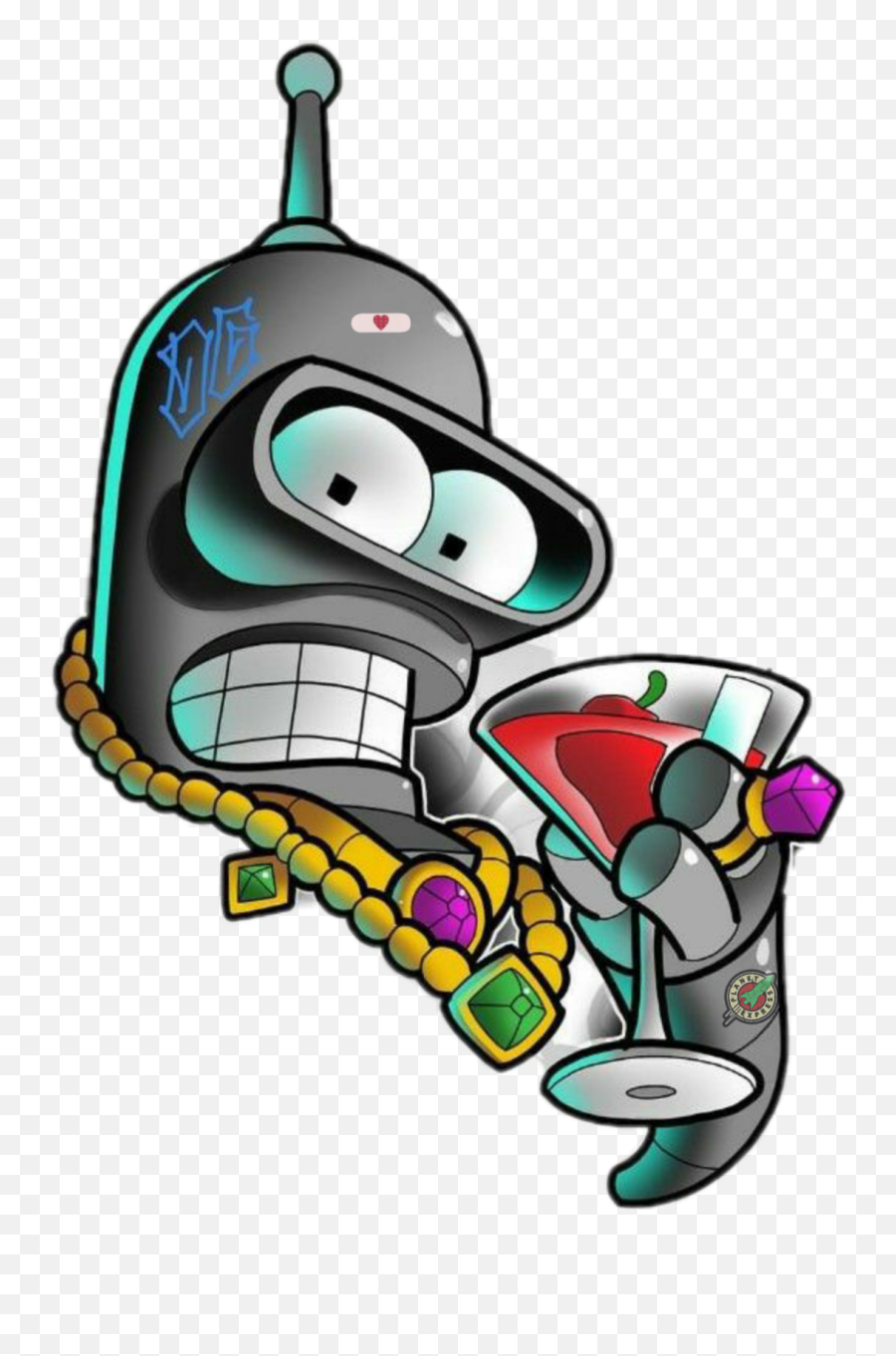 Bender Sticker - Bender Emoji,Bender Emoji