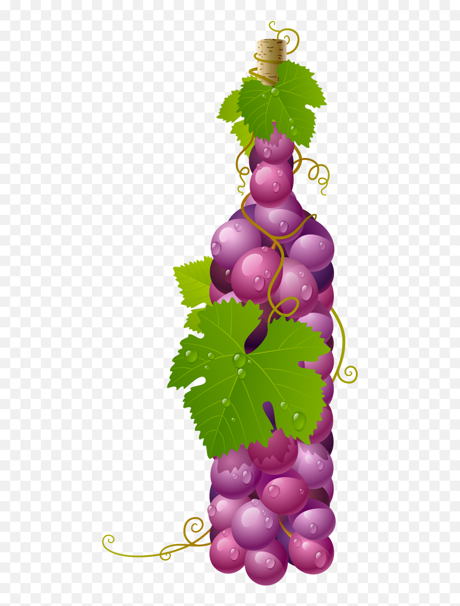 Wine Painting - Grapes In A Bottle Emoji,Grape Emoji Png
