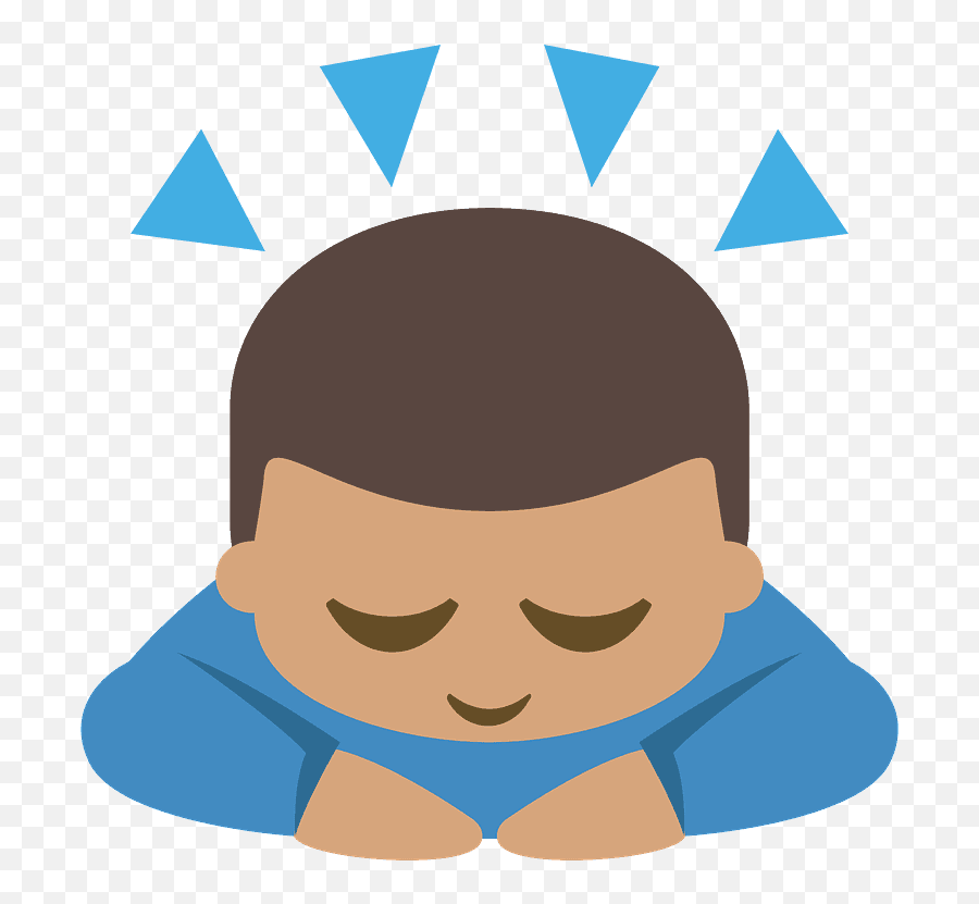 Person Bowing Emoji Clipart - Emoji Bow,Frown Shrug Emoji