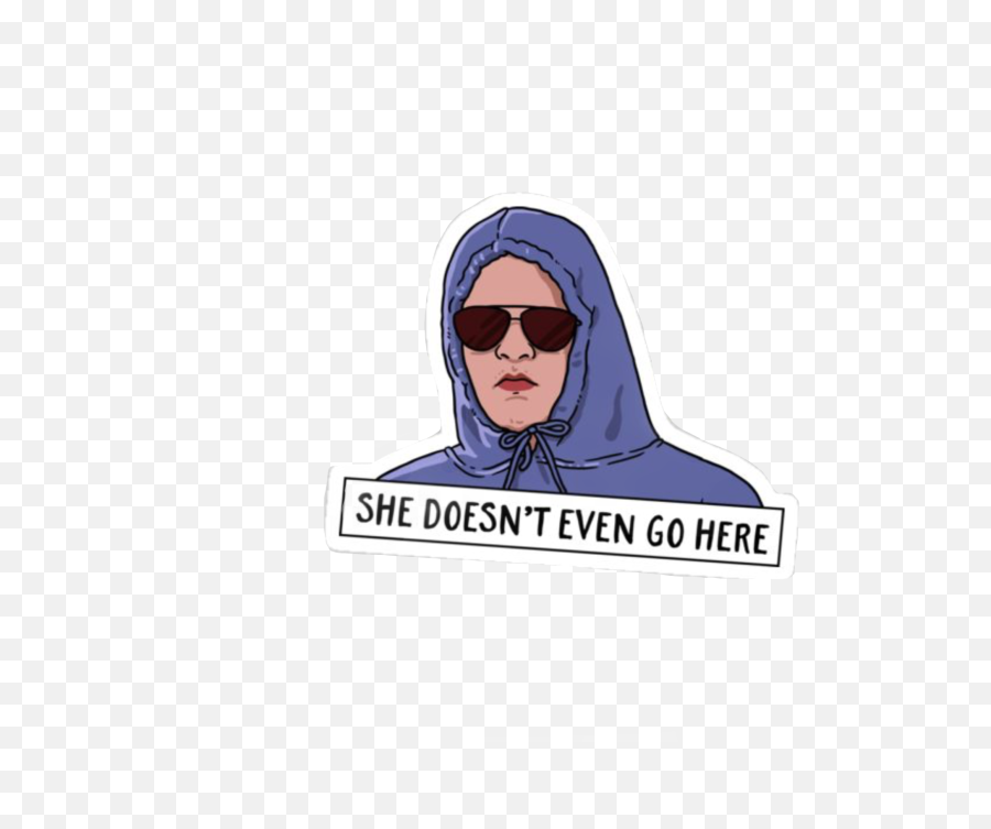 Mean Girls Meangirls Sticker - She Doesn T Even Go Here Sticker Emoji,Mean Girl Emoji