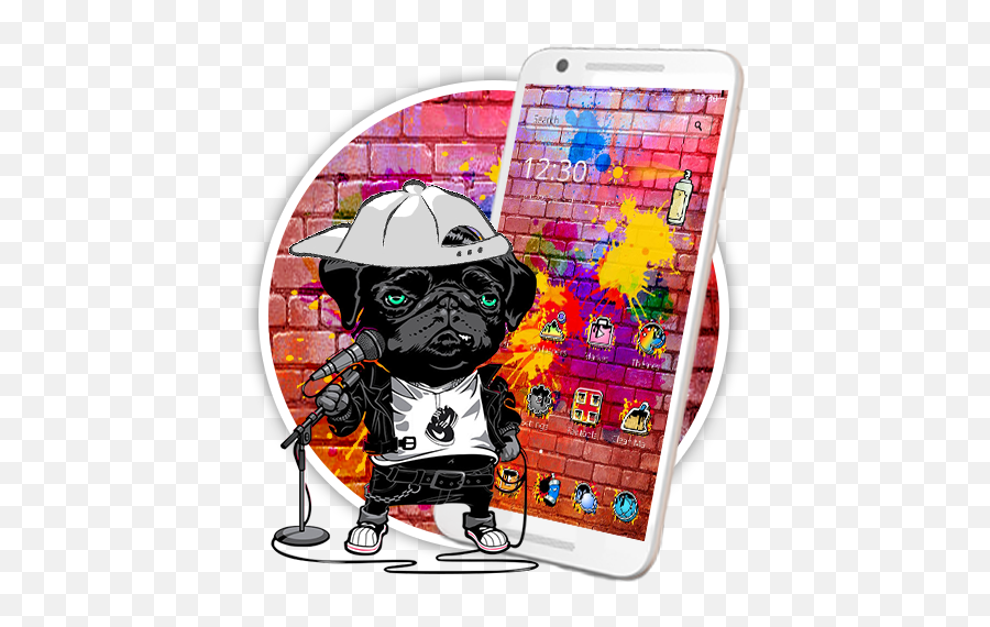 Multicolored Graffiti Pup Theme - Google Play Iphone Emoji,Emoji Bed Covers