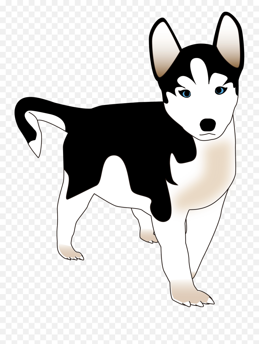 Husky Puppy Clipart Emoji,Siberian Husky Emoji