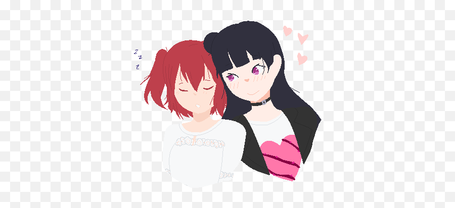 Ruby Kurosawa Anime Blushing Emoji - Hug,Nico Nico Nii Emoji