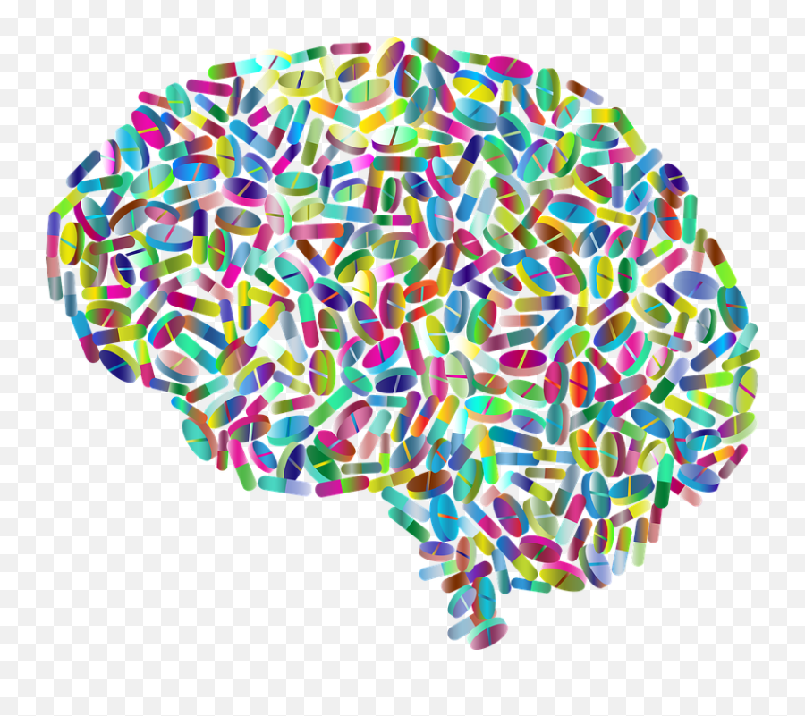 Brain Prescription Medication - Medication Brain Emoji,Drug Emotion Drawing