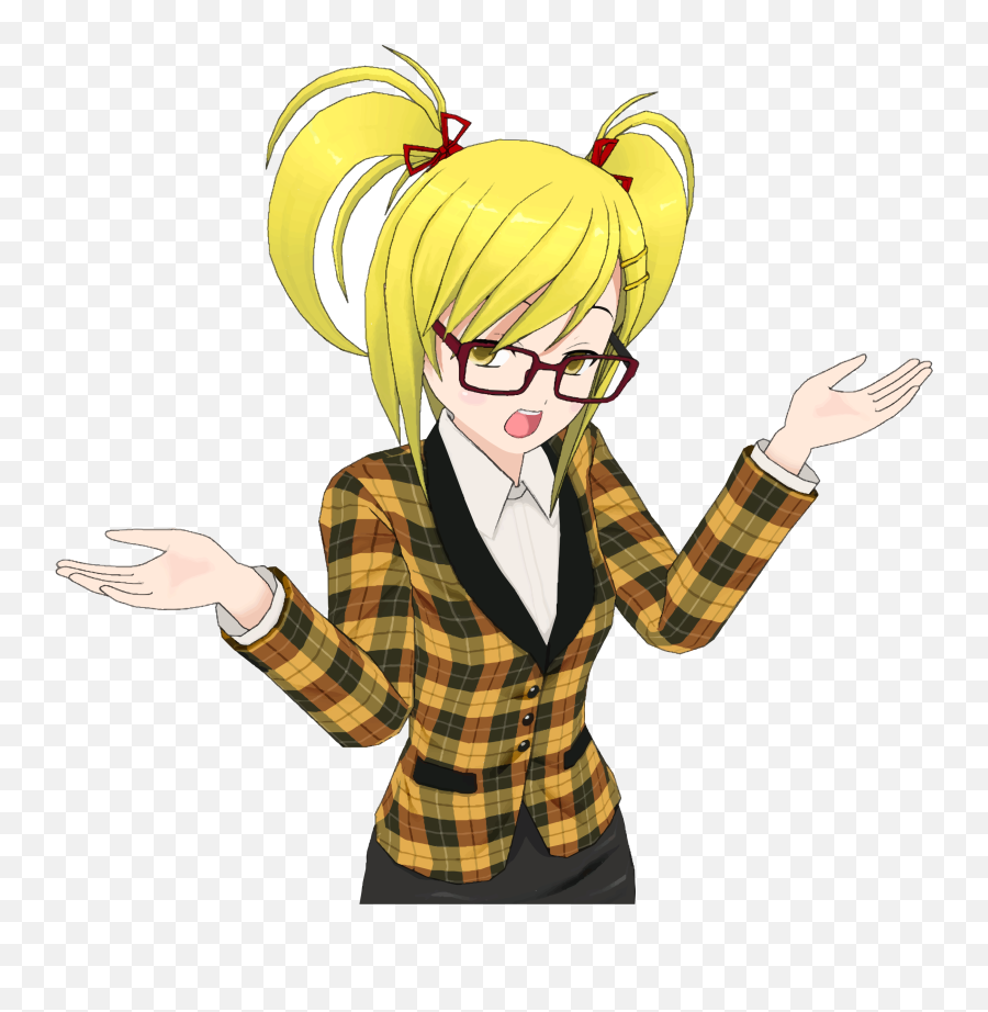 Cartoon Girl Blonde Anime Girl Vector Clipart Image Photo - Cartoon Anime Girl Transparent Emoji,Girl Emoji Transparent