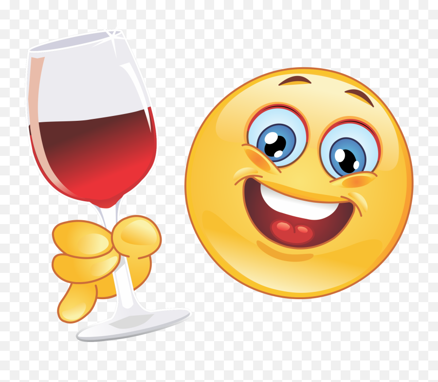 Wine Glass Emoji Decal - Glass Of Wine Emoji,Drink Emoji