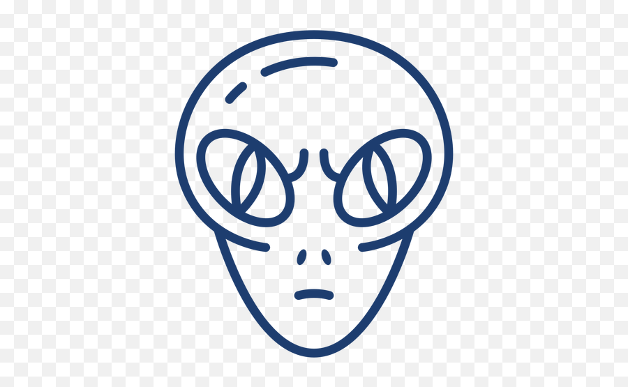 Angry Alien Head Stroke - Transparent Png U0026 Svg Vector File Dot Emoji,Alien Head Emoticon Meaning