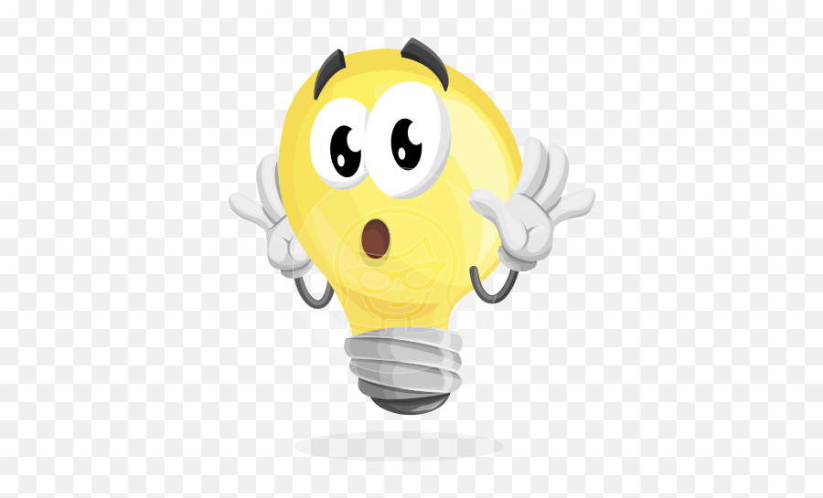 Vector Cartoon Characters - Light Bulb Cartoon Vector Png Emoji,Teengae Girl Cartoon Emoticon