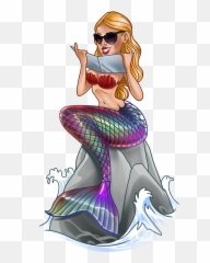 Kai The Tanning Mermaid - Mermaid Emoji,Mermaid Emoji