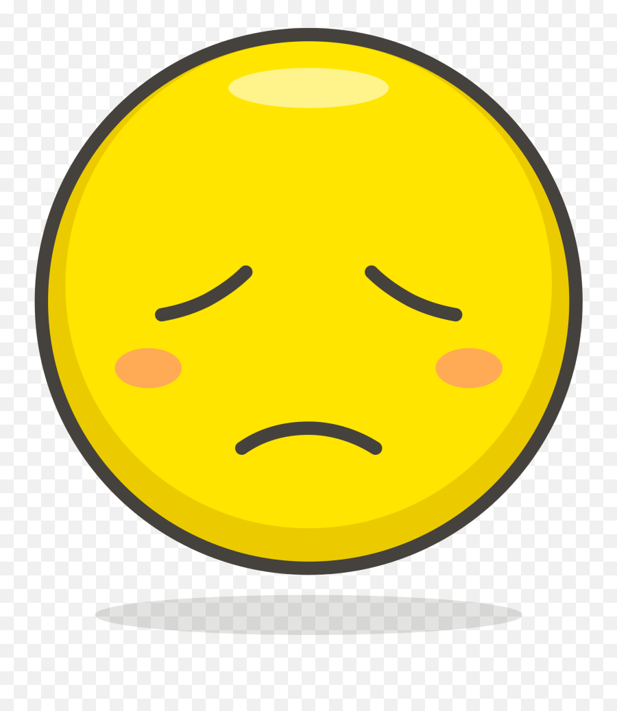 053 - Disappointed Face Emoji,Desapointed Emoticon