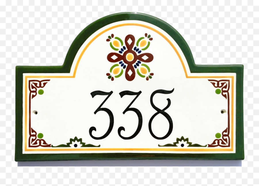 Our Ceramic House Number Plaques And - House Number Sign Clipart Emoji,House Candy House Emoji