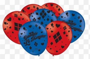 Balão De Látex Arlequina - Dot Emoji,Emoticon Esquadrão Suicida