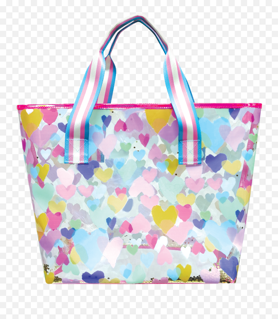 Pastel Hearts Clear Tote Bag Emoji,Pastel Hearts Emojis