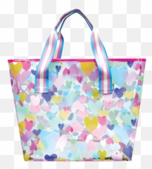Pastel Hearts Clear Tote Bag Emoji,Pastel Hearts Emojis