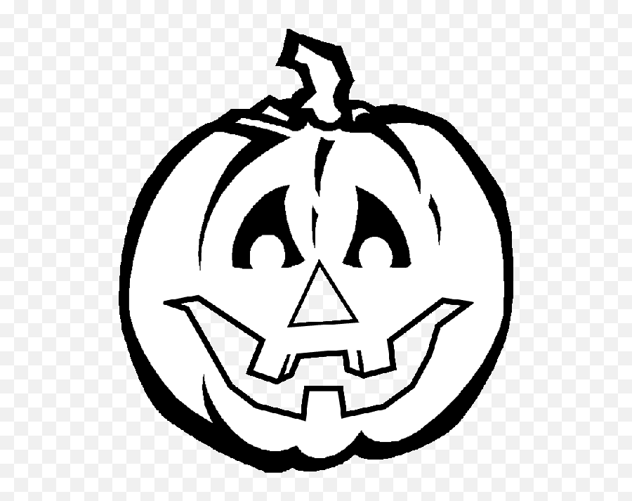 Get This Scary Pumpkin Coloring Pages - Halloween Pumpkin Clipart Black And White Emoji,Ghost Emoji Pumpkin Stencil