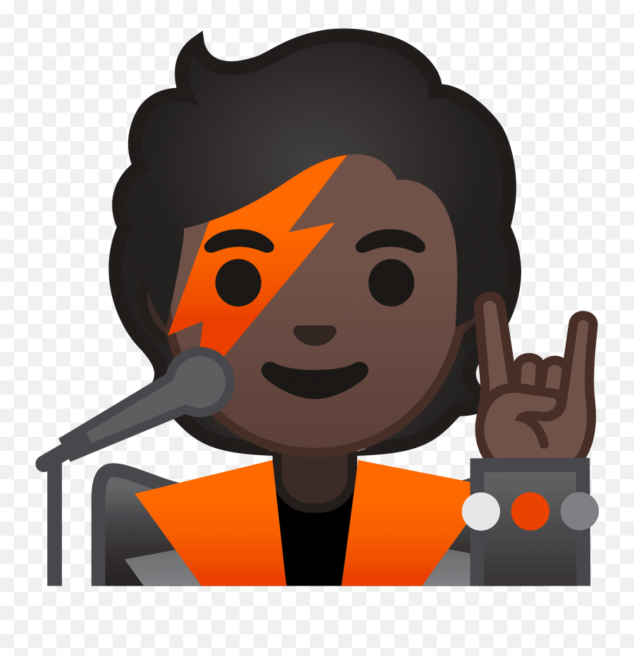 Singer Emoji Clipart - V Sign,Concert Emoji
