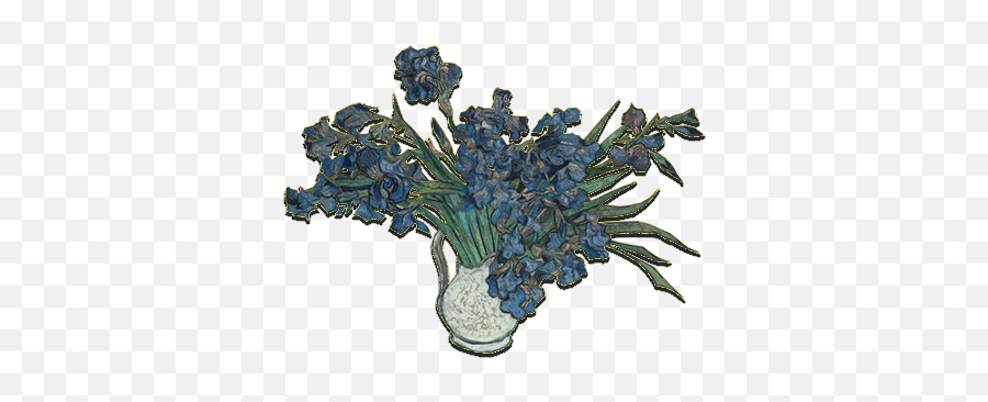 Mme - Van Gogh Irises Print Emoji,Degas Emoji