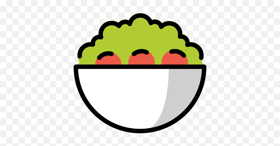 Green Salad Emoji - Mixing Bowl,Google Salad Emoji