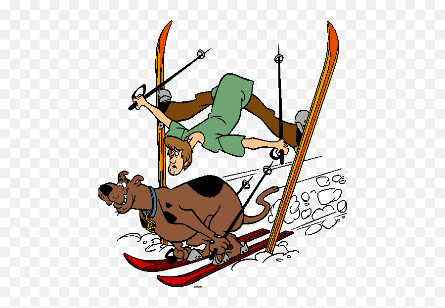 Free Scooby - Shaggy Scooby Doo Skiing Emoji,Scooby Doo Emoji