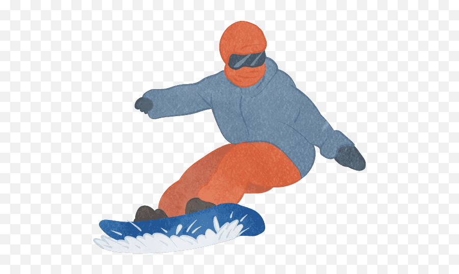 A Person Skiing On A Snowboard - Cute2u A Free Cute Emoji,Skiing Emoji