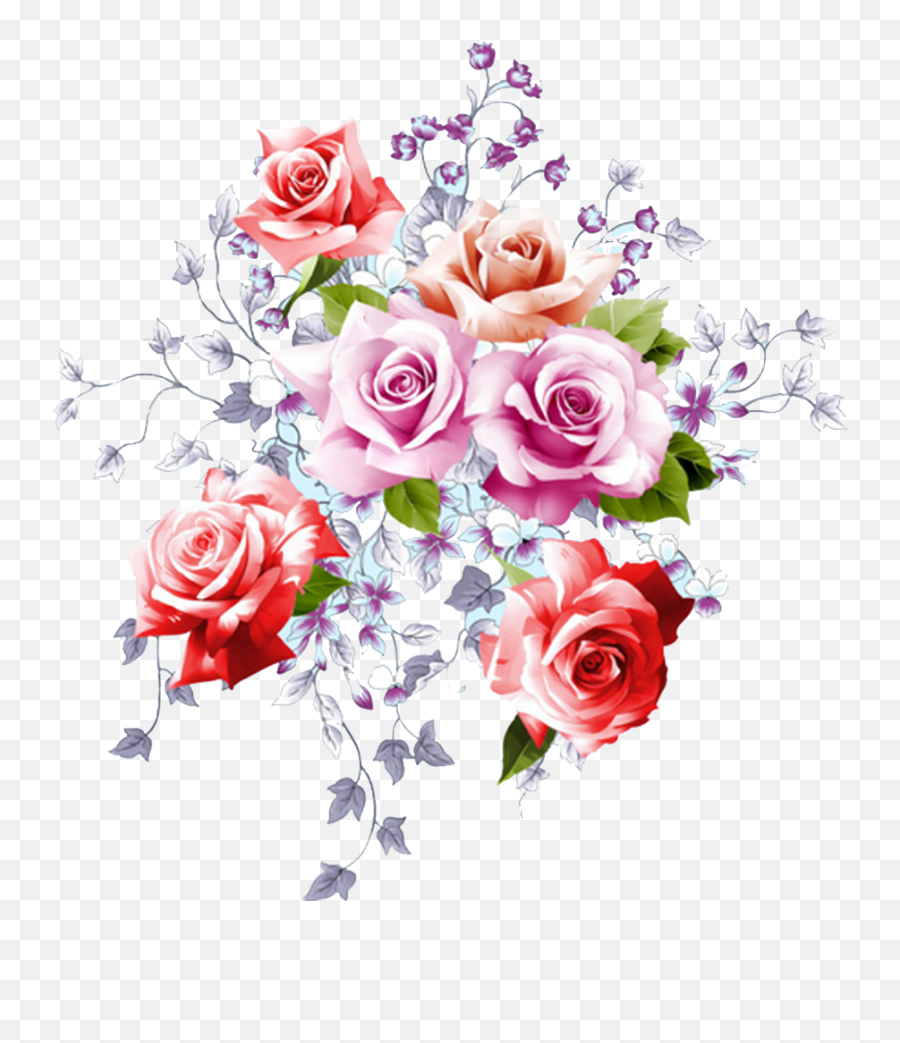 Boquet Bouquet Watercolor Sticker - Friend Good Morning Stickers For Whatsapp Emoji,Boquet Emoji