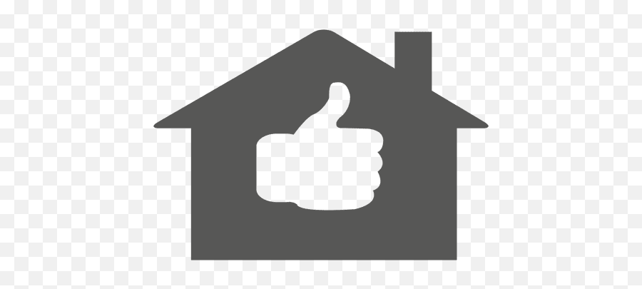 Thumbsup House Icon Silhouette Transparent Png U0026 Svg Vector Emoji,Thumbs Up Emoticon Japanese