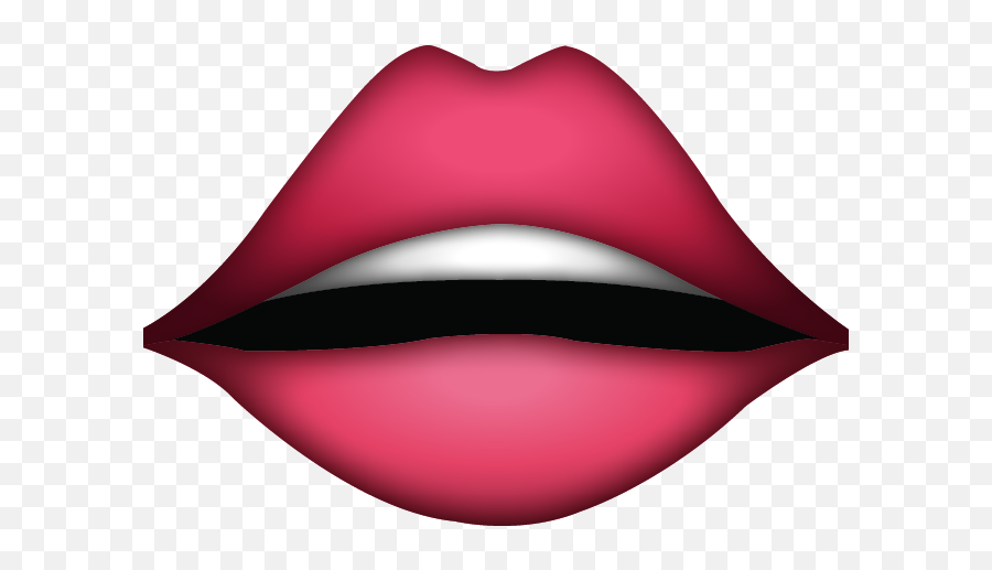 Download Lips Emoji Icon - Lips Emoji Transparent Background,Lips Emoji