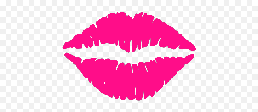 Hot Pink Lips Png Svg Clip Art For Web - Download Clip Art De Coeur Je T Aime Emoji,Pink Lips Emoji