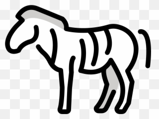 Zebra Emoji Clipart - Emoji Zebra,Drawing Pins And Needles Emoji