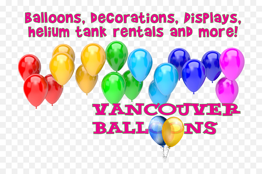 Download Hd Vancouveru0027s Best Balloon Store - Balloon Rainbow Color Balloons Emoji,Baloons Emoji