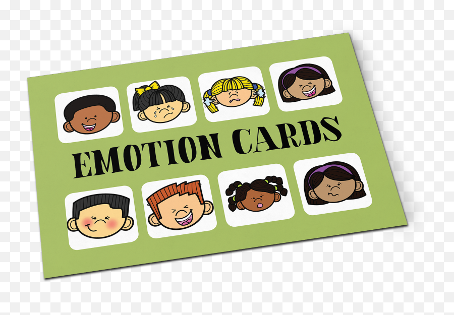 Emotion Cards - Confused Emotions For Kids Emoji,Children Emotion